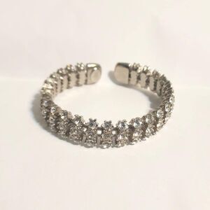 Sparkle Like a Star Signed Vintage Joan Rivers 3-Row Rhinestone Cuff